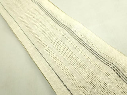 平和屋着物＊極上　夏物　半幅帯　間道　夢工房　麻　逸品　DZAB9606kh6