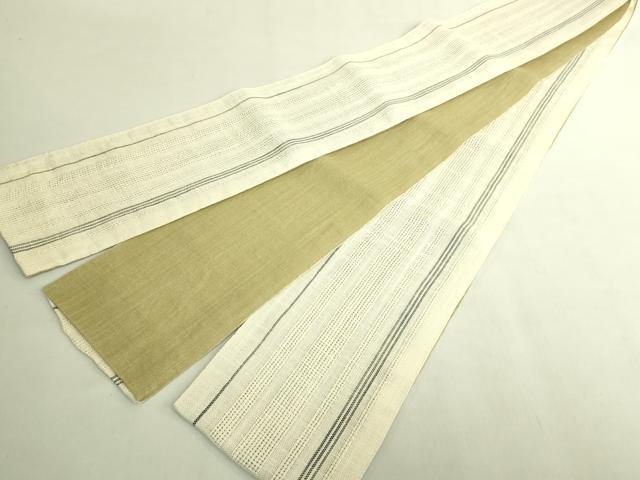 平和屋着物＊極上　夏物　半幅帯　間道　夢工房　麻　逸品　DZAB9606kh6