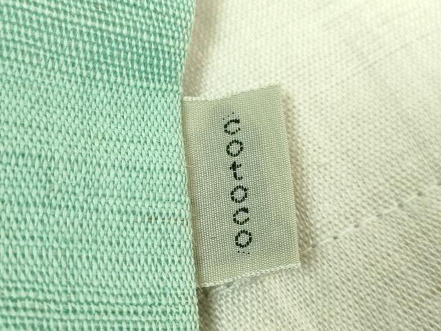 平和屋着物＊極上　夏物　半幅帯　刺繍　ドロンワーク　ほおづき　麻　逸品　DZAB9607kh6