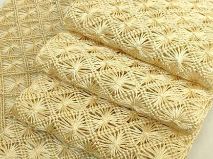 平和屋本店＊希少　夏物　創業280年　誉田屋源兵衛　半幅帯　芭蕉通風段文　逸品　未使用　DZAB9609kh6