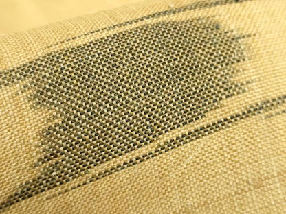 平和屋本店＊極上　夏物　芭蕉布　手積み芭蕉糸100％　九寸名古屋帯　絣絵　逸品　DZAB9630kh6