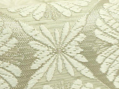 平和屋着物＊極上　夏物　六通柄袋帯　唐織　花菱文　銀糸　逸品　DZAB9633kh6