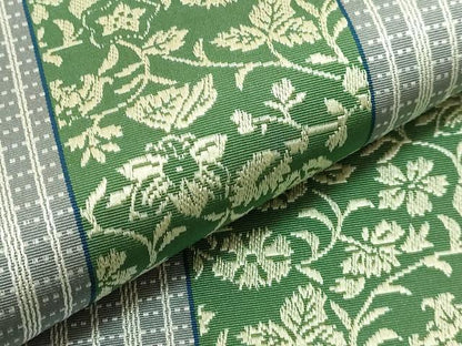 平和屋着物●極上　本場筑前博多織　両面　全通柄袋帯　花間道　献上　逸品　DZAB9638kh6