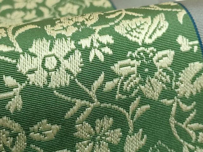 平和屋着物●極上　本場筑前博多織　両面　全通柄袋帯　花間道　献上　逸品　DZAB9638kh6