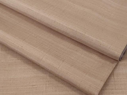 平和屋着物●極上　紅花紬　米沢　色無地　水柿色　逸品　DZAB9655kh6