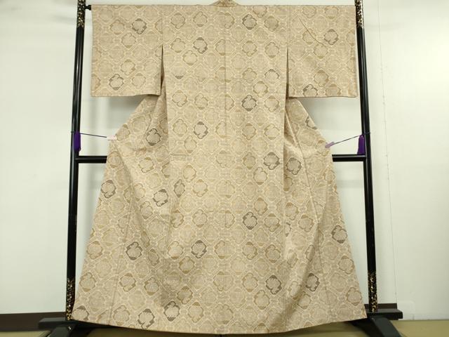 平和屋着物●極上　結城紬　100亀甲　有栖川文様　逸品　DZAB9656kh6