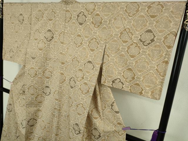 平和屋着物●極上　結城紬　100亀甲　有栖川文様　逸品　DZAB9656kh6