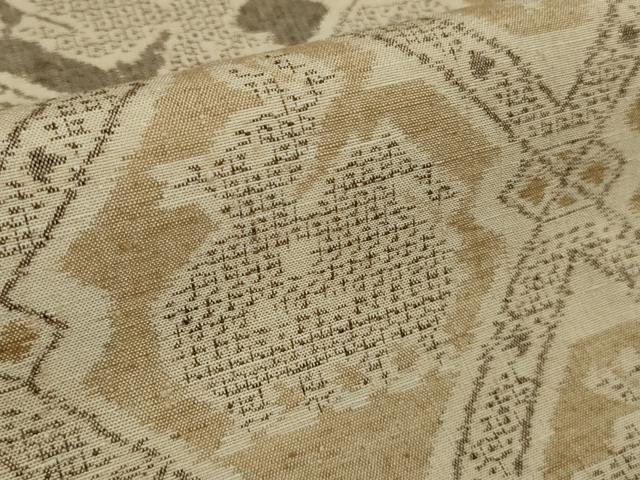 平和屋着物●極上　結城紬　100亀甲　有栖川文様　逸品　DZAB9656kh6