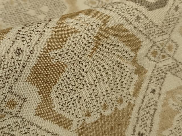 平和屋着物●極上　結城紬　100亀甲　有栖川文様　逸品　DZAB9656kh6