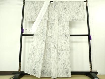 平和屋着物＊極上　夏物　紗紬　枝垂れ柳　三越扱い　正絹　逸品　未使用　DZAB9660kh6