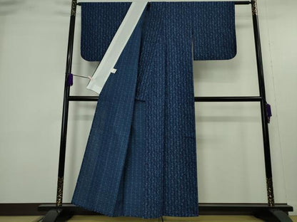 平和屋着物▽極上　竺仙　浴衣　花間道　綿　逸品　DZAB9675kh6
