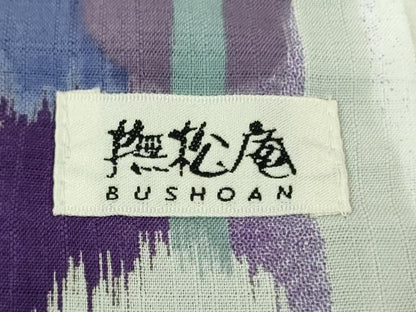 平和屋着物∴極上　夏物　撫松庵　小紋・浴衣兼用　セオアルファ　貝殻　洗える着物　逸品　未使用　DZAB9681kh6