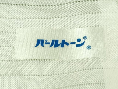 平和屋着物＊極上　夏物　小紋　絽縮緬　月兎　立波　若葉色地　逸品　DZAB9694kh6