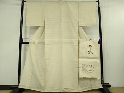 平和屋着物＊極上　夏物　銀座きしや　誉詩多工芸　色無地　変わり絽　蒸栗色地　たとう紙付き　逸品　未使用　DZAB9699kh6