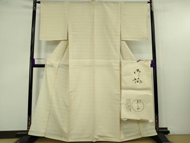 平和屋着物＊極上　夏物　銀座きしや　誉詩多工芸　色無地　変わり絽　蒸栗色地　たとう紙付き　逸品　未使用　DZAB9699kh6