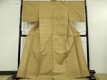 平和屋着物＊極上　夏物　絹芭蕉　夏上布　絣文様　逸品　DZAB9701kh6