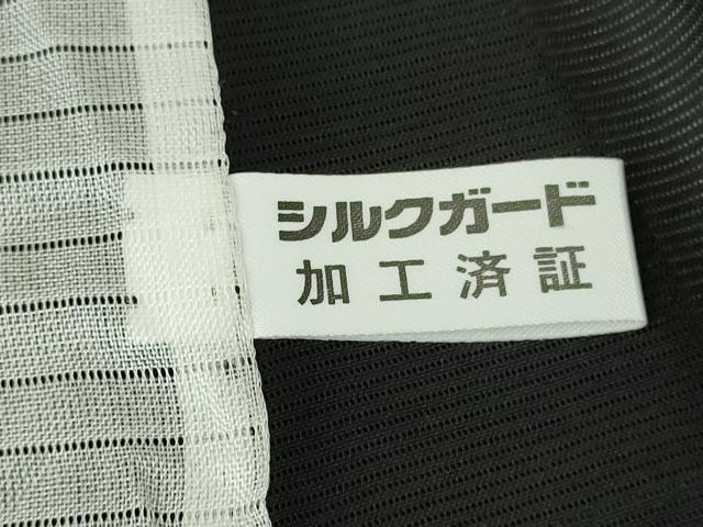 平和屋本店＊極上　夏物　訪問着　絽　草花文　黒地　銀彩　逸品　DZAB9709kh6