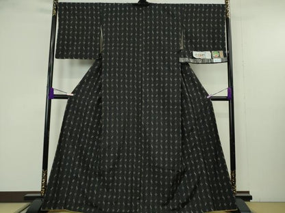 平和屋本店●極上　本場琉球絣　紬　大城つや子作　手おり　証紙付き　逸品　DZAB9727kh6