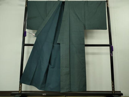 平和屋着物●極上 男性 本場大島紬 アンサンブル 長襦袢(袷)・長羽織 キングサイズ 川畑郁雄作 100亀甲 総詰め 証紙付き 逸品　DZAB9728kh6