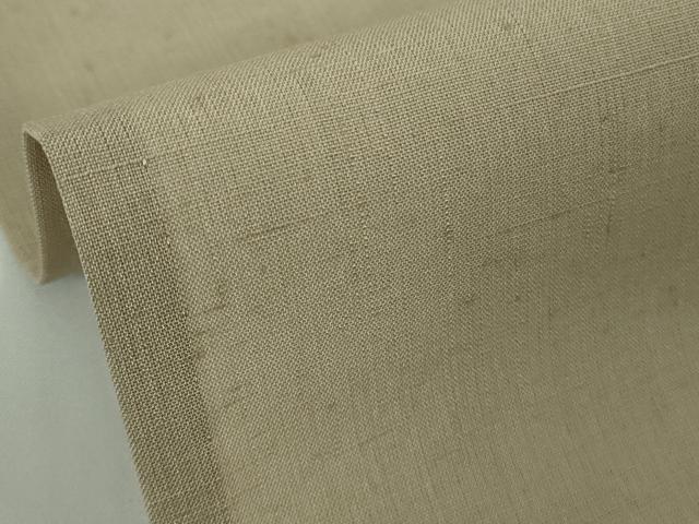 平和屋着物＊極上　夏物　結城紬　夏結城　色無地　練色　逸品　DZAB9730kh6