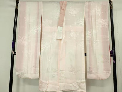 平和屋本店●極上　振袖・長襦袢(無双仕立て・半衿刺繍)セット　小寺義一作　辻が花　暈し染め　金通し地　逸品　DZAB9750kh6