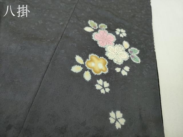 平和屋本店●極上　越後十日町の一流染匠 桐屋・翠山工房 正峰 振袖・長襦袢セット 金彩 金通し地 京都きもの友禅扱い 逸品 DZAB9754kh6