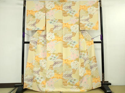 平和屋本店●極上　創業460年・千總　小紋　名物裂花文　逸品　DZAB9758kh6