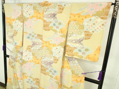 平和屋本店●極上　創業460年・千總　小紋　名物裂花文　逸品　DZAB9758kh6