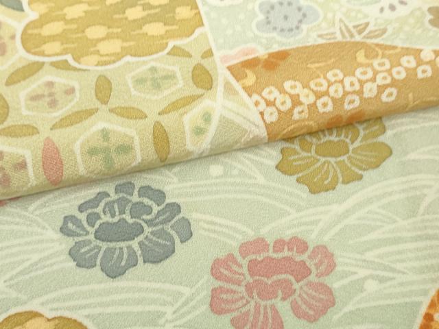 平和屋本店●極上　創業460年・千總　小紋　名物裂花文　逸品　DZAB9758kh6