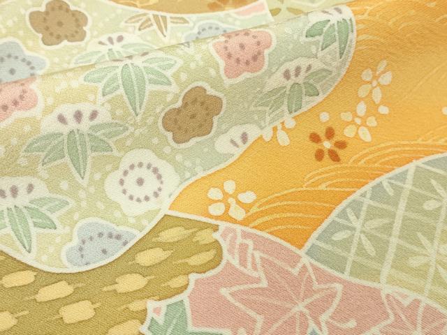 平和屋本店●極上　創業460年・千總　小紋　名物裂花文　逸品　DZAB9758kh6