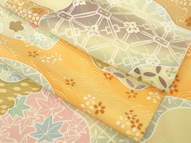平和屋本店●極上　創業460年・千總　小紋　名物裂花文　逸品　DZAB9758kh6