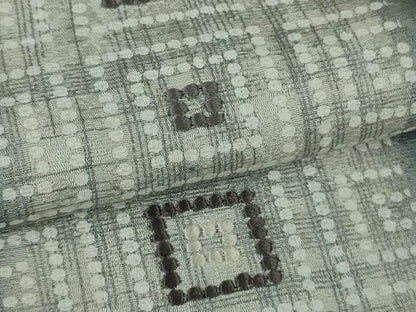 平和屋着物●極上　訪問着　刺繍　間道　黒地　暈し染め　逸品　DZAB9769kh6