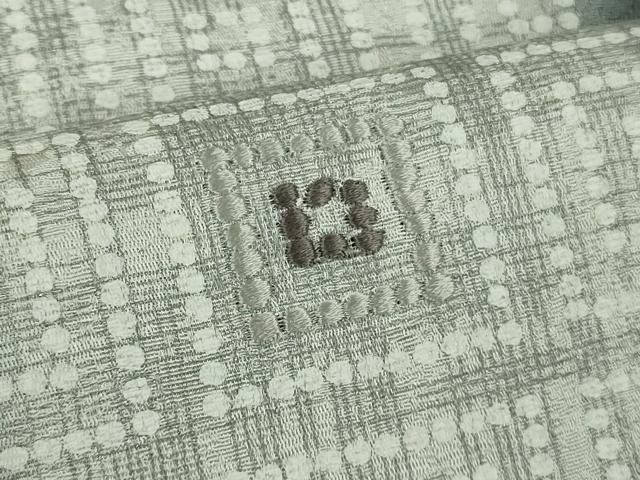 平和屋着物●極上　訪問着　刺繍　間道　黒地　暈し染め　逸品　DZAB9769kh6