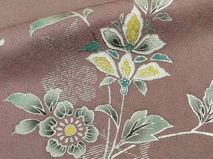 平和屋本店●極上　訪問着　花唐草文　暈し染め　金銀彩　ロング丈　逸品　DZAB9779kh6