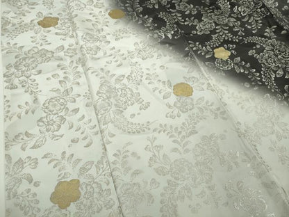 平和屋本店●極上　訪問着　辻が花　草花文　暈し染め　金銀彩　ロング丈　逸品　DZAB9787kh6