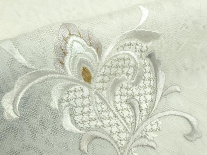 平和屋本店＊極上　夏物　訪問着　総刺繍　紋紗　洋花文　暈し染め　金銀糸　ロング丈　逸品　DZAB9788kh6