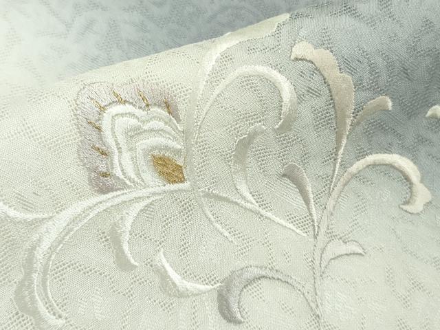平和屋本店＊極上　夏物　訪問着　総刺繍　紋紗　洋花文　暈し染め　金銀糸　ロング丈　逸品　DZAB9788kh6