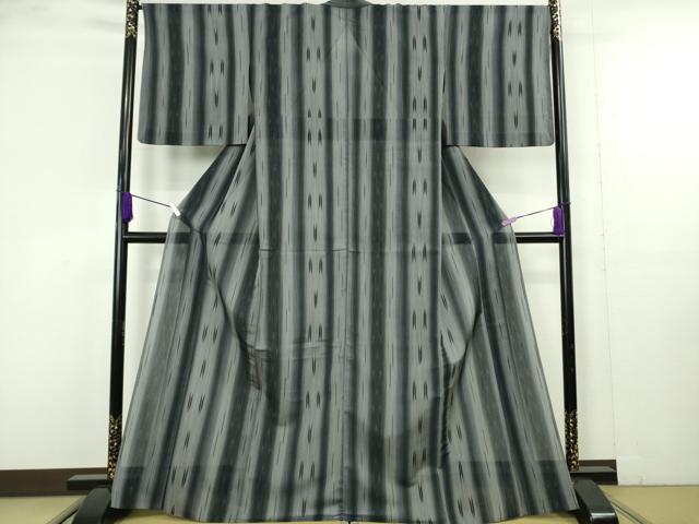 平和屋着物＊極上　夏物　明石ちぢみ　矢絣　逸品　DZAB9792kh6