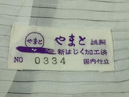 平和屋着物＊極上　夏物　明石ちぢみ　矢絣　逸品　DZAB9792kh6