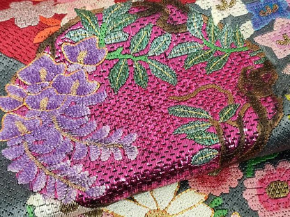 平和屋本店●極上 中国三大刺繍 相良刺繍 総刺繍 絽刺し 色打掛 和装 婚礼 結婚式 花嫁 吉祥花文 金糸 仮絵羽　逸品　未使用　DZAB9797kh6