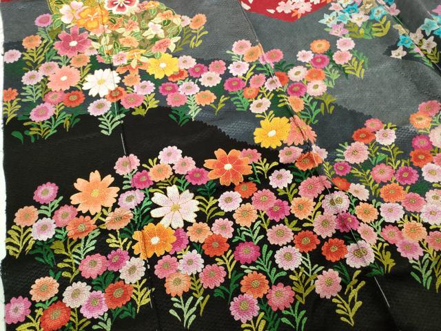 平和屋本店●極上 中国三大刺繍 相良刺繍 総刺繍 絽刺し 色打掛 和装 婚礼 結婚式 花嫁 吉祥花文 金糸 仮絵羽 逸品 未使用 DZAB9800kh6