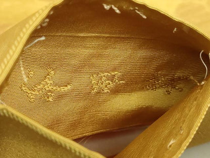 平和屋着物●極上　洛風林　工芸帯地　六通柄　本袋帯　洋花文　金銀糸　櫨染色地　逸品　DZAB9805kh6