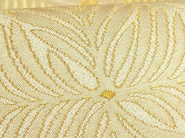 平和屋着物●極上　皇室献上作家　北出与三郎　六通柄　本袋帯　唐織　常磐松文　金糸　逸品　DZAB9809kh6