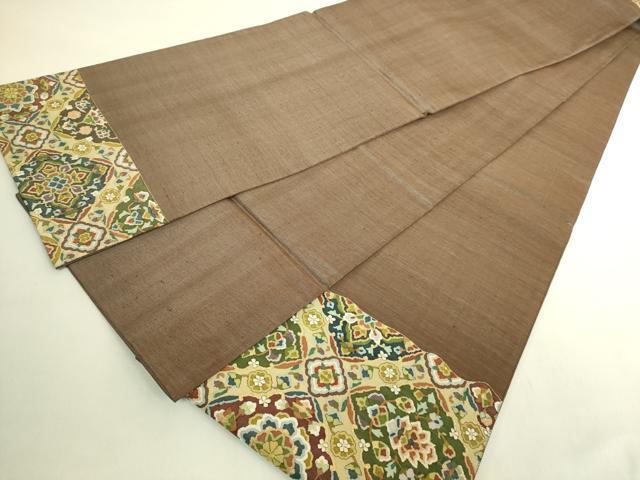 平和屋本店●極上　明綴れ　袋帯　格天井花文　金糸　逸品　DZAB9817kh6
