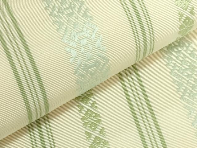 平和屋本店●極上　人間国宝　小川規三郎　本場筑前博多献上織　八寸名古屋帯　草木染　献上　逸品　DZAB9823kh6