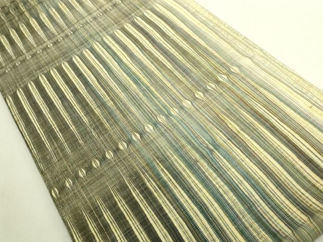 平和屋本店●極上　全通柄袋帯　みなみ修郎　手織人：林みつ子　芭蕉布×絹　南洲浪漫　証紙付き　逸品　DZAB9838kh6