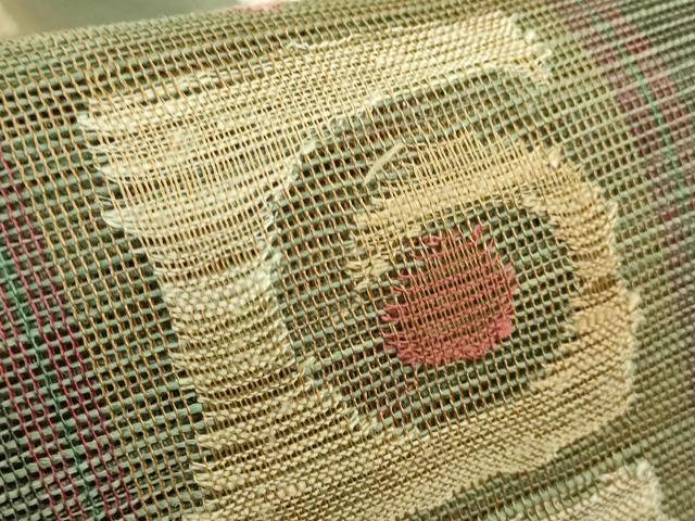 平和屋着物＊極上　夏物　1854年創業　帯屋捨松　八寸名古屋帯　間道　逸品　未使用　DZAB9844kh6