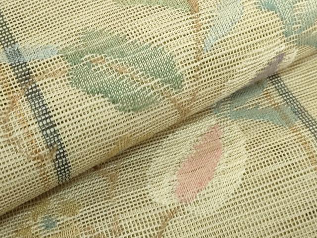 平和屋着物＊極上　夏物　1854年創業　帯屋捨松　八寸名古屋帯　花間道　逸品　DZAB9845kh6
