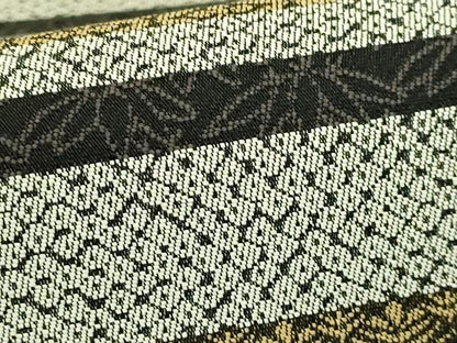 平和屋着物●極上　螺鈿作家　藤本隆士　全通柄袋帯　遊織紹巴　鳥獣戯画　金彩　逸品　DZAB9849kh6