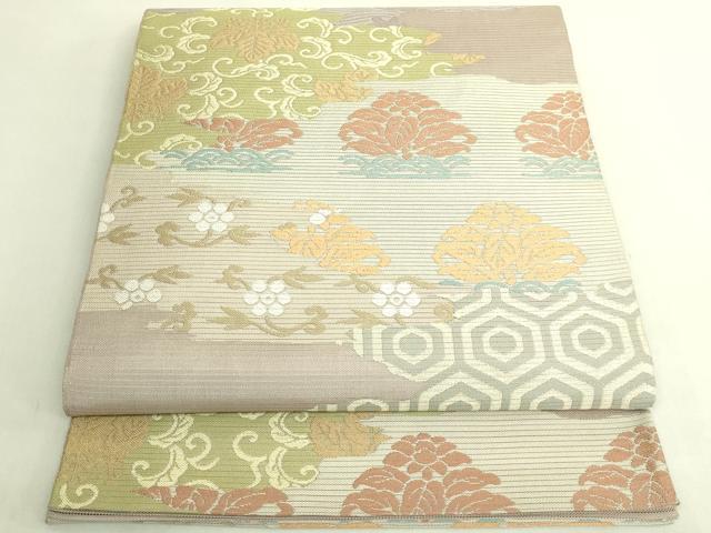 平和屋着物＊極上　夏物　西陣　川島織物　六通柄　本袋帯　名物裂　逸品　DZAB9865kh6